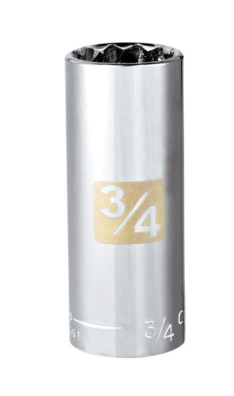 Craftsman 3/4 in. X 3/8 in. drive SAE 12 Point Deep Socket 1 pc