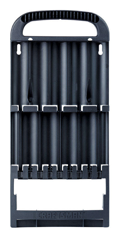 Craftsman Screwdriver Organizer Polypropylene 13 compartments Black