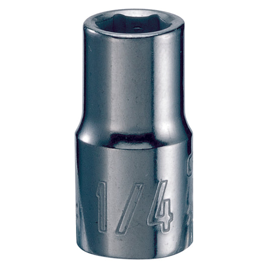 Craftsman 1/4 in. X 1/4 in. drive SAE 6 Point Standard Shallow Socket 1 pc