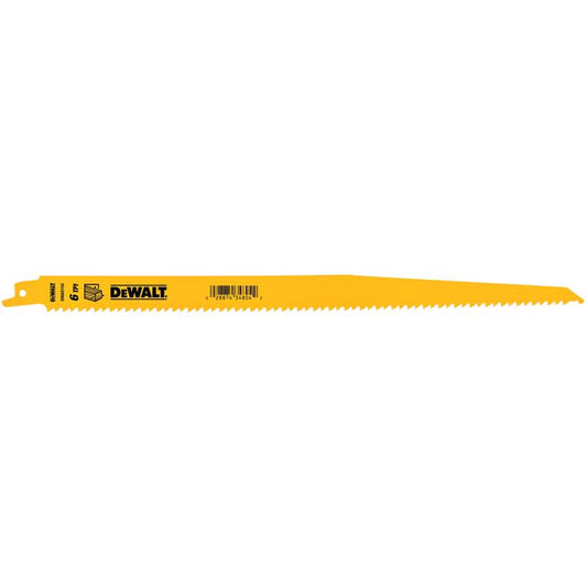 DeWalt 12 in. Bi-Metal Reciprocating Saw Blade 6 TPI 1 blade