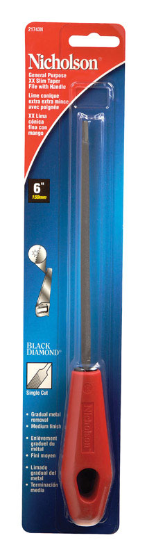 Crescent Nicholson 6 in. L X 2.5 in. W High Carbon Steel Single Cut File 1 pc