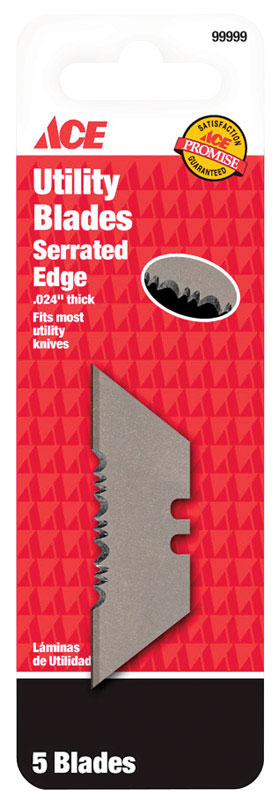 Ace Carbon Steel Serrated Replacement Blade 5 pc