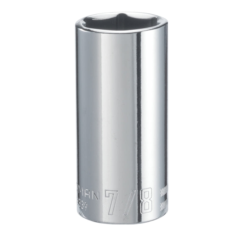 Craftsman 7/8 in. X 3/8 in. drive SAE 6 Point Deep Socket 1 pc