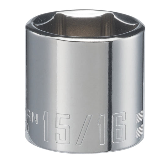 Craftsman 15/16 in. X 3/8 in. drive SAE 6 Point Shallow Shallow Socket 1 pc
