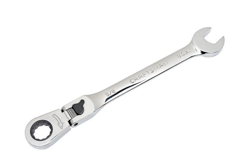 Craftsman 5/8 in. 12 Point SAE Flex Head Combination Wrench 9.26 in. L 1 pc