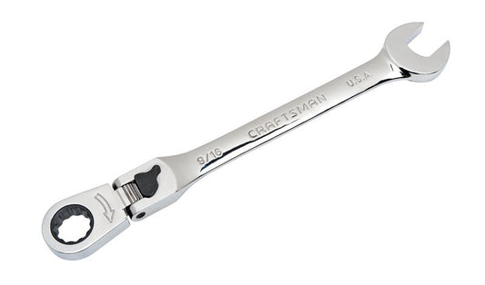 Craftsman 9/16 in. 12 Point SAE Flex Head Combination Wrench 8.44 in. L 1 pc