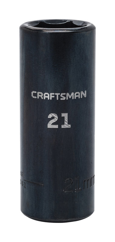 Craftsman 21 mm X 1/2 in. drive Metric 6 Point Deep Deep Impact Socket 1 pc