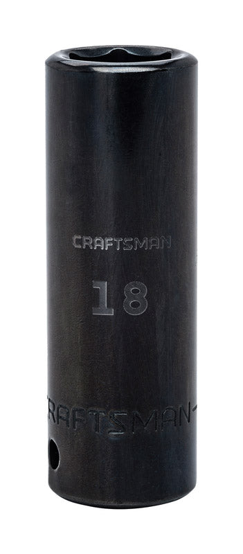Craftsman 18 mm X 1/2 in. drive Metric 6 Point Deep Deep Impact Socket 1 pc