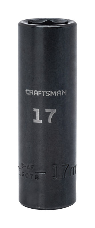 Craftsman 17 mm X 1/2 in. drive Metric 6 Point Deep Deep Impact Socket 1 pc