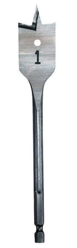 Milwaukee 3/4 in. X 6 in. L Heat-Treated Steel Flat Boring Drill Bit Quick-Change Hex Shank 1 pc