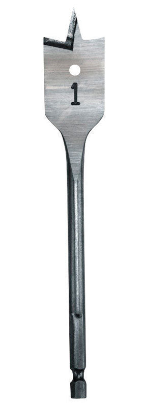 Milwaukee 5/8 in. X 6 in. L Heat-Treated Steel Flat Boring Drill Bit Quick-Change Hex Shank 1 pc