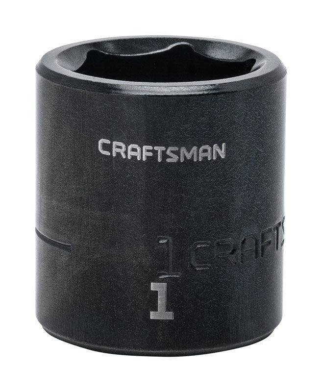 Craftsman 1 in. X 1/2 in. drive SAE 6 Point Standard Impact Socket 1 pc