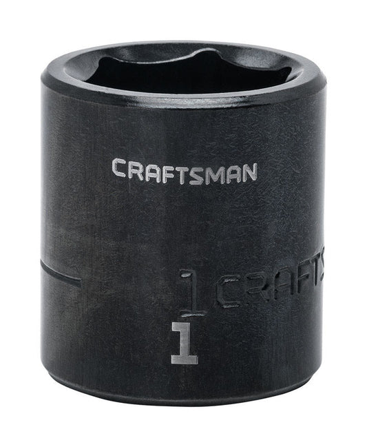 Craftsman 1 in. X 1/2 in. drive SAE 6 Point Standard Impact Socket 1 pc