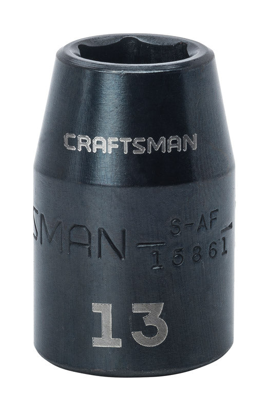 Craftsman 13 mm X 1/2 in. drive Metric 6 Point Standard Impact Socket 1 pc