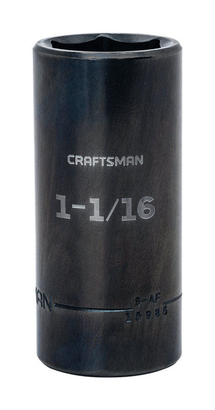 Craftsman 1-1/16 in. X 1/2 in. drive SAE 6 Point Deep Deep Impact Socket 1 pc