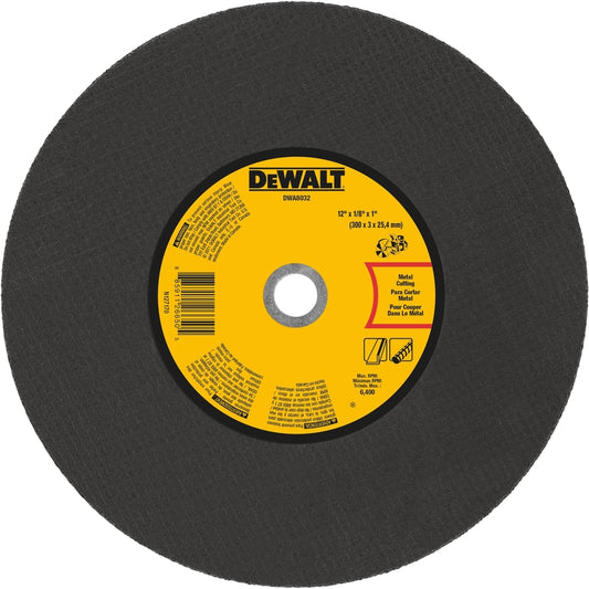 DeWalt High Performance 12 in. D X 1 in. Aluminum Oxide Metal Cut-Off Wheel 1 pk