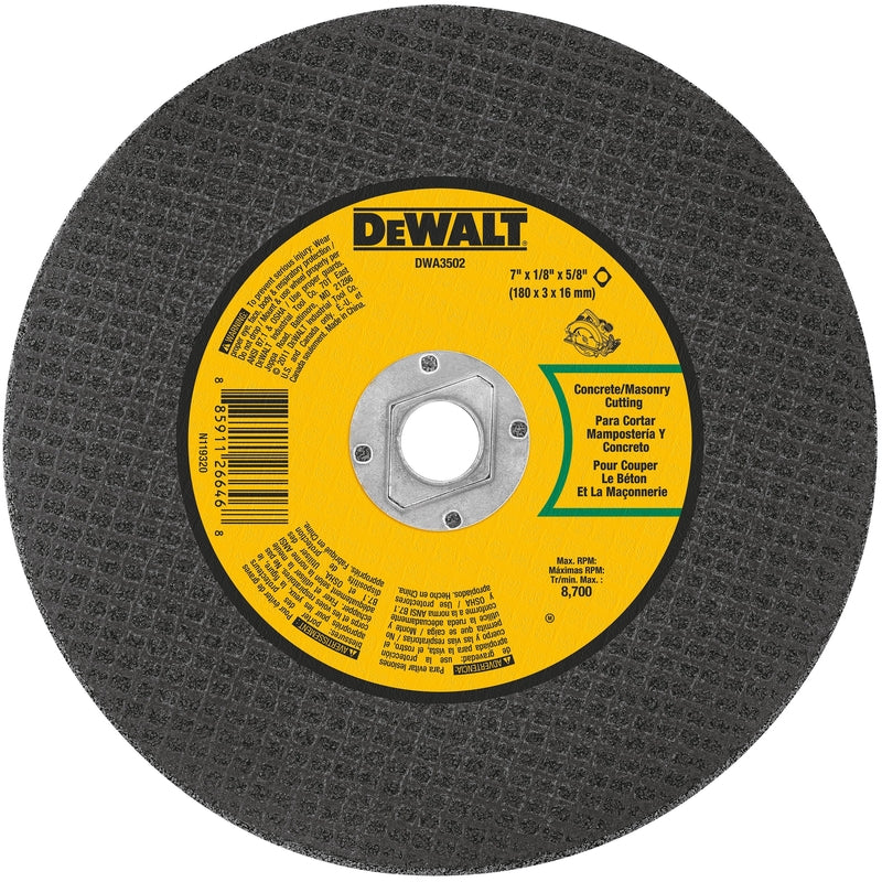 DeWalt High Performance 7 in. D X 5/8 in. Aluminum Oxide Masonry Cutting Saw Blade 1 pk