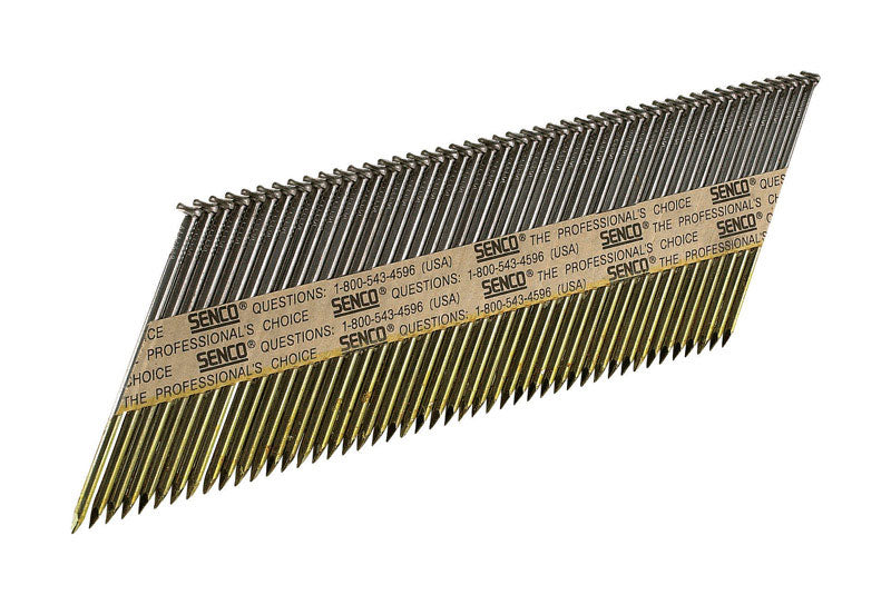 Senco 3-1/4 in. L Angled Strip Bright Framing Nails 34 deg 2500 pk