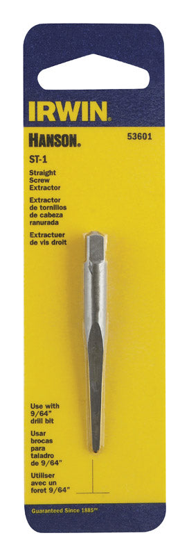 Irwin Hanson 9/64 in. X 9/64 in. D Carbon Steel Straight Screw Extractor 5.4 in. 1 pc