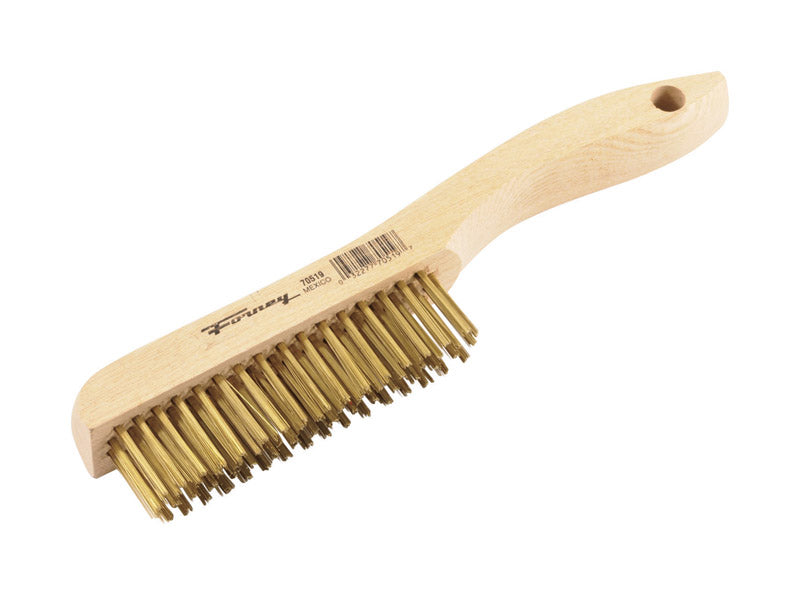 Forney 9.5 in. L X 10.25 in. W Wire Brush Brass 1 pc