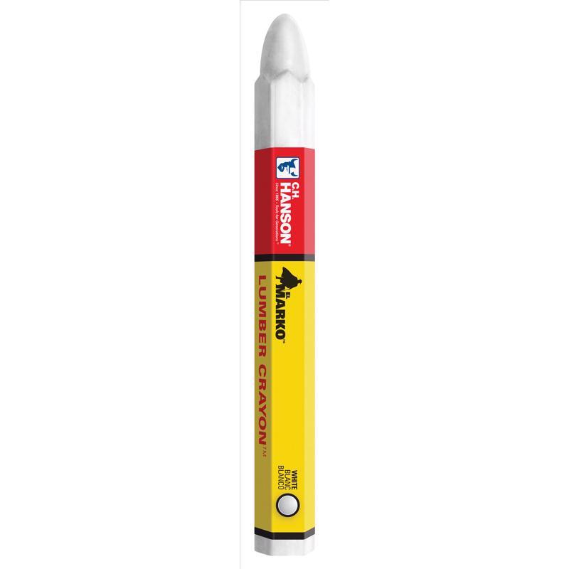C.H. Hanson 4.5 in. L Lumber Crayon White 1 pc
