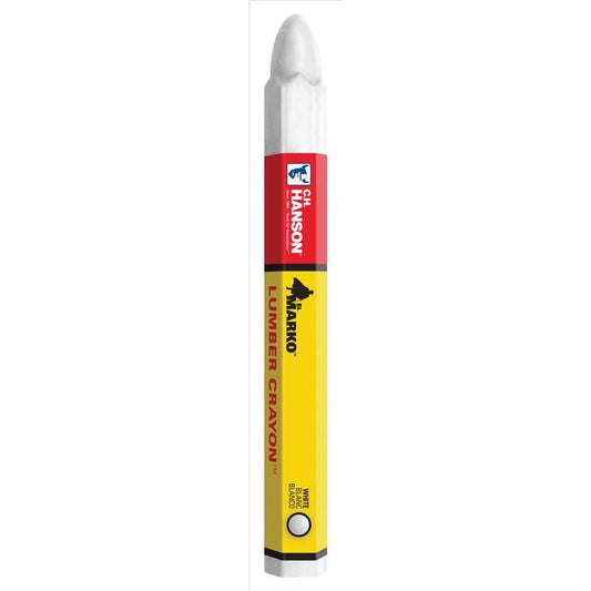 C.H. Hanson 4.5 in. L Lumber Crayon White 1 pc