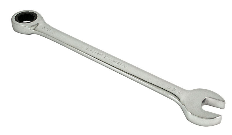 Craftsman 5/8 in. 12 Point SAE Ratcheting Wrench 8 in. L 1 pc