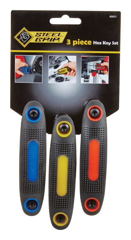 Steel Grip SAE Fold-Up Hex Key Set 3 pc