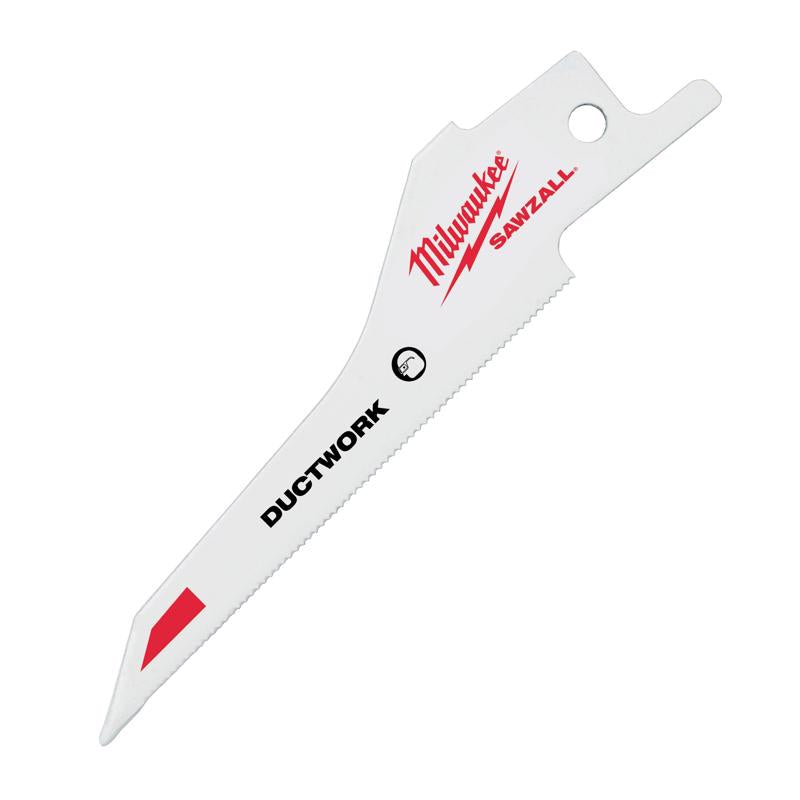 Milwaukee Ductwork 3-1/3 in. Bi-Metal Sheet metal cutter Reciprocating Saw Blade 30 TPI 5 pk