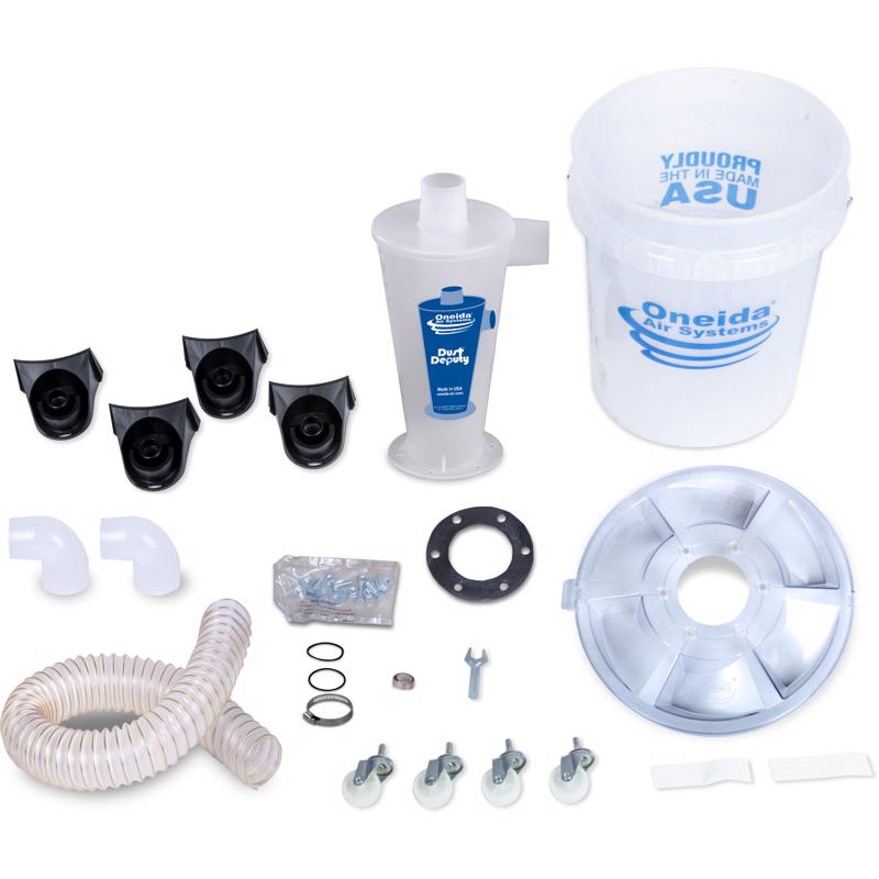 Oneida Air Systems Dust Deputy Deluxe 12 in. L X 12 in. W X 2 in. D Wet/Dry Vac Cyclone Separator Ki