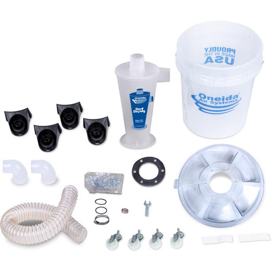 Oneida Air Systems Dust Deputy Deluxe 12 in. L X 12 in. W X 2 in. D Wet/Dry Vac Cyclone Separator Ki