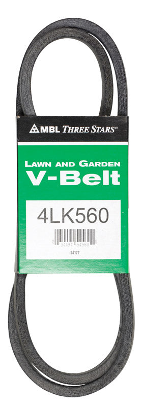 Mitsuboshi Super KB Standard V-Belt 0.5 in. W X 56 in. L For Riding Mowers