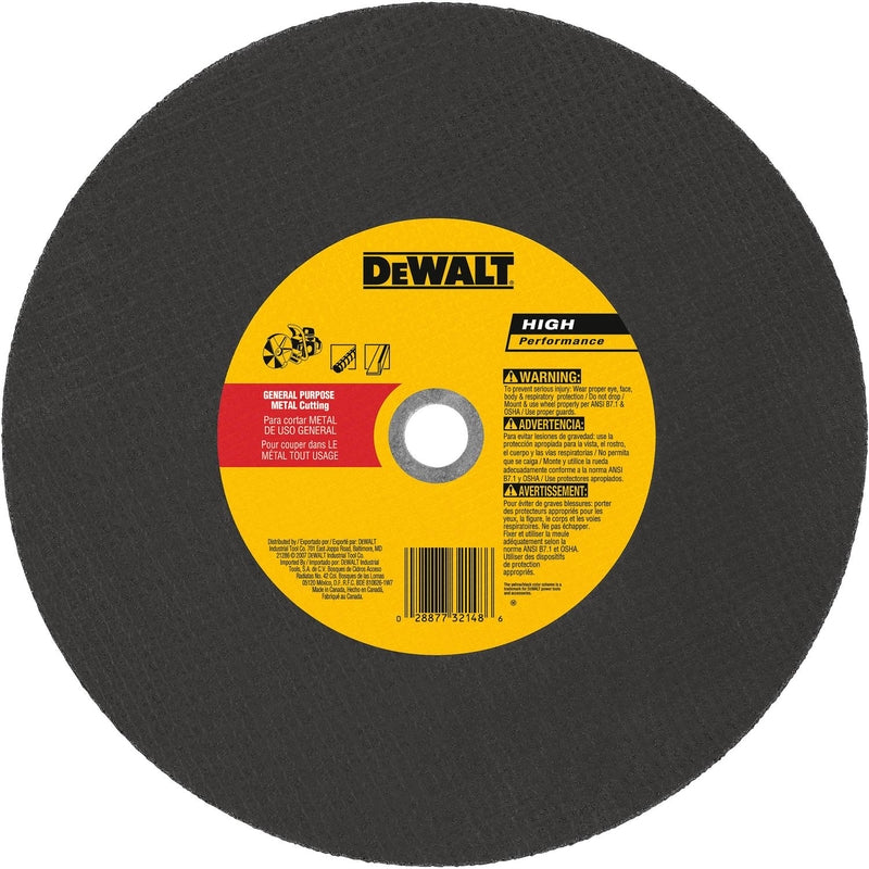 DeWalt 14 in. D X 0.78 in. Aluminum Oxide Cut-Off Wheel 1 pc