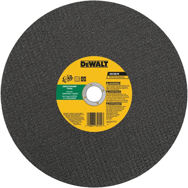 DeWalt 14 in. D X 0.78 in. Silicon Carbide Cut-Off Wheel 1 pc