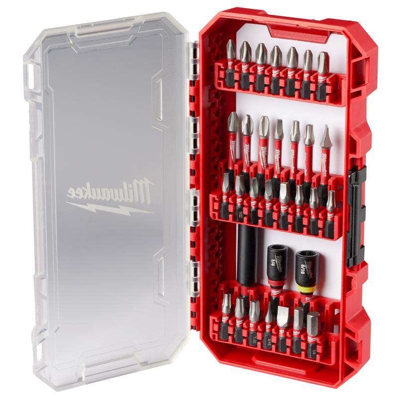 Milwaukee Shockwave Assorted Screwdriver Bit Set Steel 32 pc