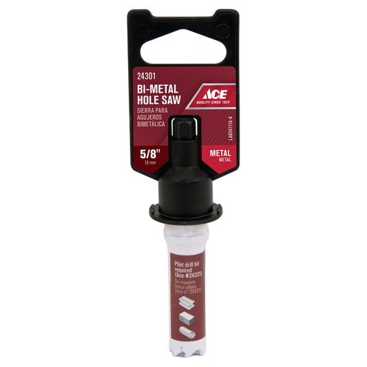 Ace 5/8 in. Bi-Metal 1-5/8 in. L Variable Pitch Hole Saw