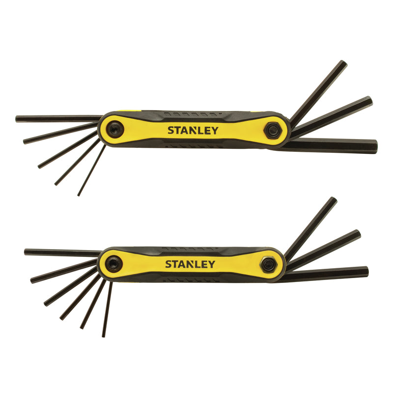 Stanley Multi-Size Metric and SAE Fold-Up Locking Hex Key Set 17 pc