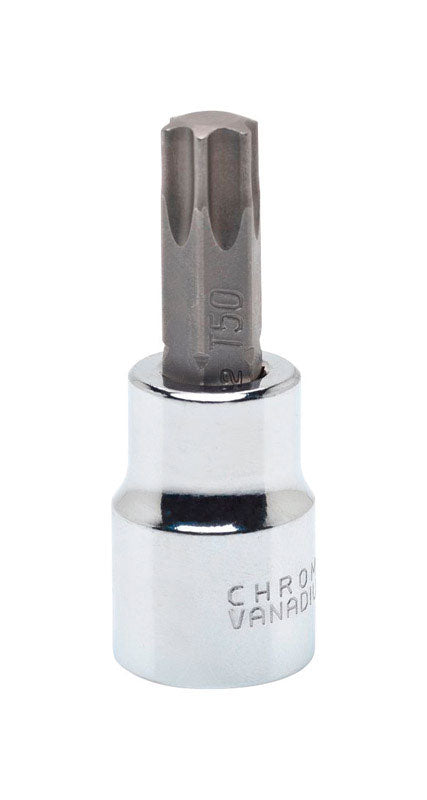 Crescent T50 in. X 3/8 in. drive 6 Point Standard Torx Bit Socket 1 pc