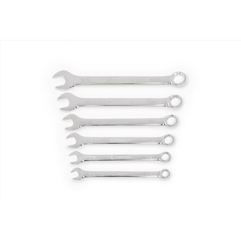 Crescent 12 Point SAE Combination Wrench Set 10.8 in. L 6 pk