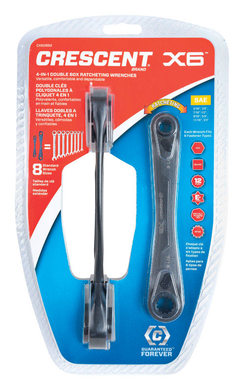 Crescent 12 Point SAE Wrench Set 6.5 and 8.25 in. L 2 pk