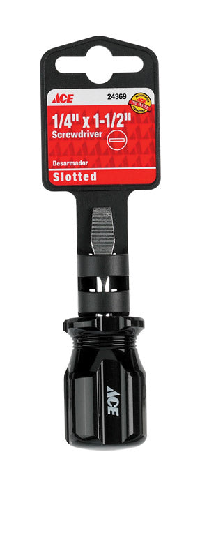 Ace 1/4 in. X 1-1/2 in. L Slotted Screwdriver 1 pc