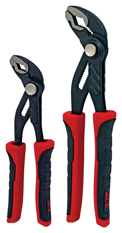Ace 2 pc Carbon Steel Water Pump Pliers Set 8/10 in. L