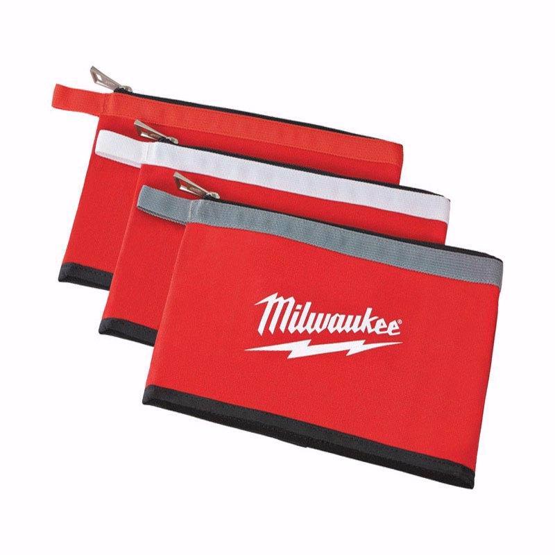 Milwaukee Canvas Tool Pouch Red 3 pc