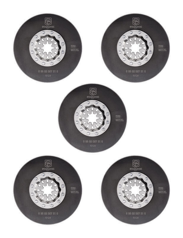 Fein Starlock 3-3/8 in. X 3-3/8 in. L High Speed Steel Saw Blade 5 pk
