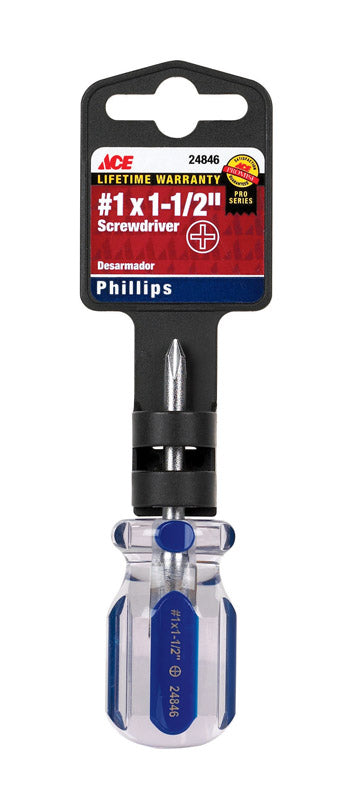 Ace No. 1 X 1-1/2 in. L Phillips Screwdriver 1 pc