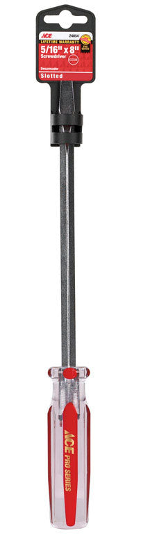 Ace 5/16 in. X 8 in. L Slotted Screwdriver 1 pc