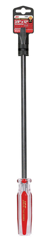 Ace 3/8 in. X 12 in. L Slotted Screwdriver 1 pc