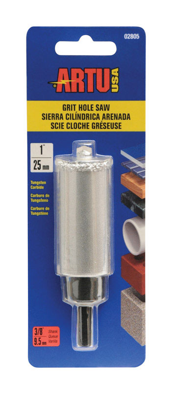 ARTU 1 in. Carbide Grit 1 in. L X 3/8 in. D Hole Saw