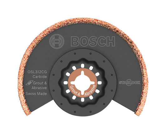 Bosch StarLock 3-1/2 in. X 4 in. L Carbide Grit Grout Blade 1 pk
