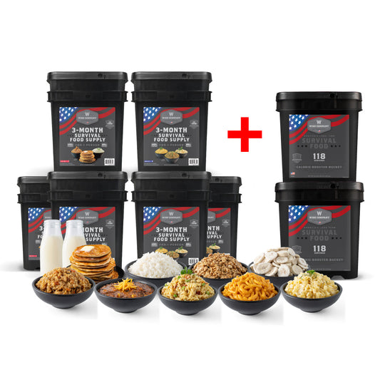 3 Month Emergency Food Supply Mega Bundle - 2,500+ Calories...